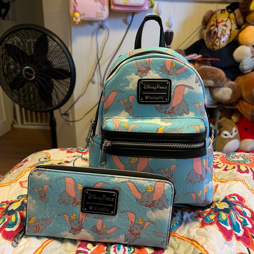 Disney Parks Dumbo Loungefly Set